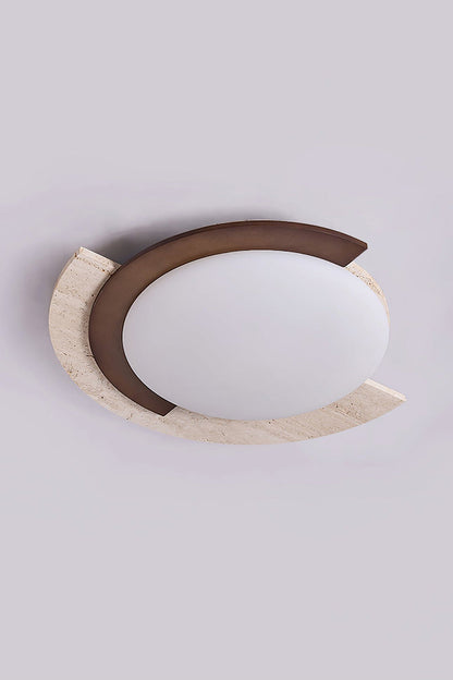 Halo Travertine Ceiling Light - view 15 | vexalamps