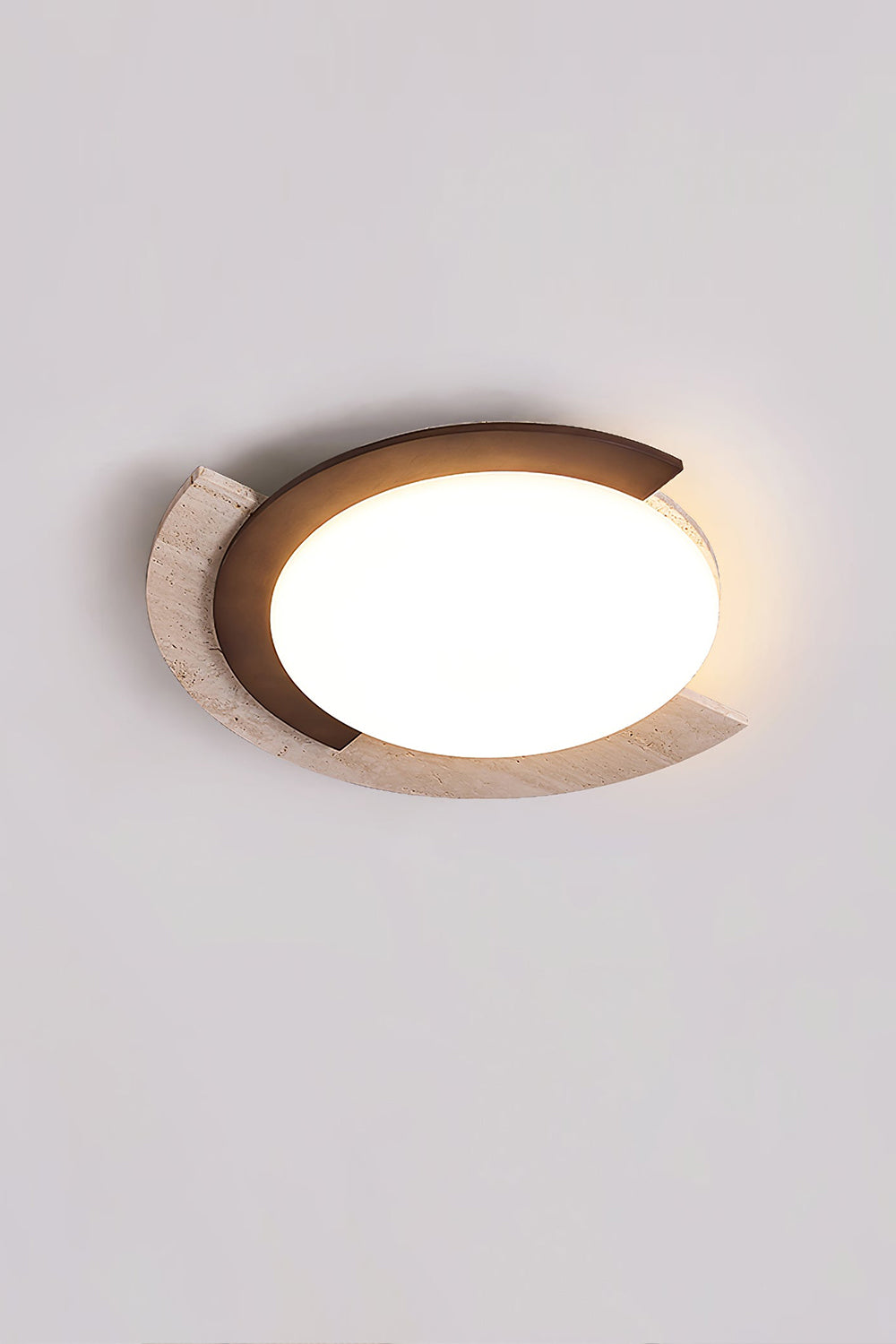 Halo Travertine Ceiling Light - view 13 | vexalamps