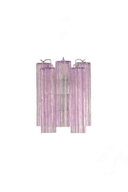 Handcrafted Art Violet Glass Wall Lamp | vexalamps