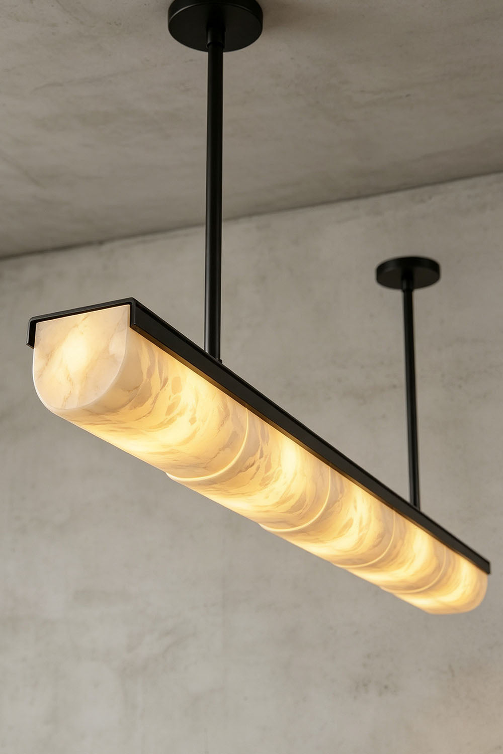 Imperial Strata Alabaster Linear Pendant Lamp