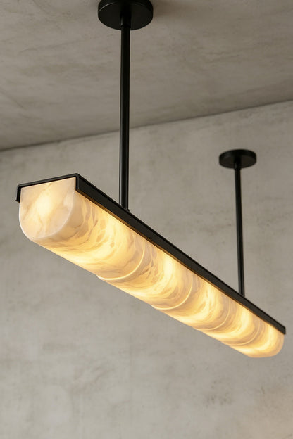 Imperial Strata Alabaster Linear Pendant Lamp