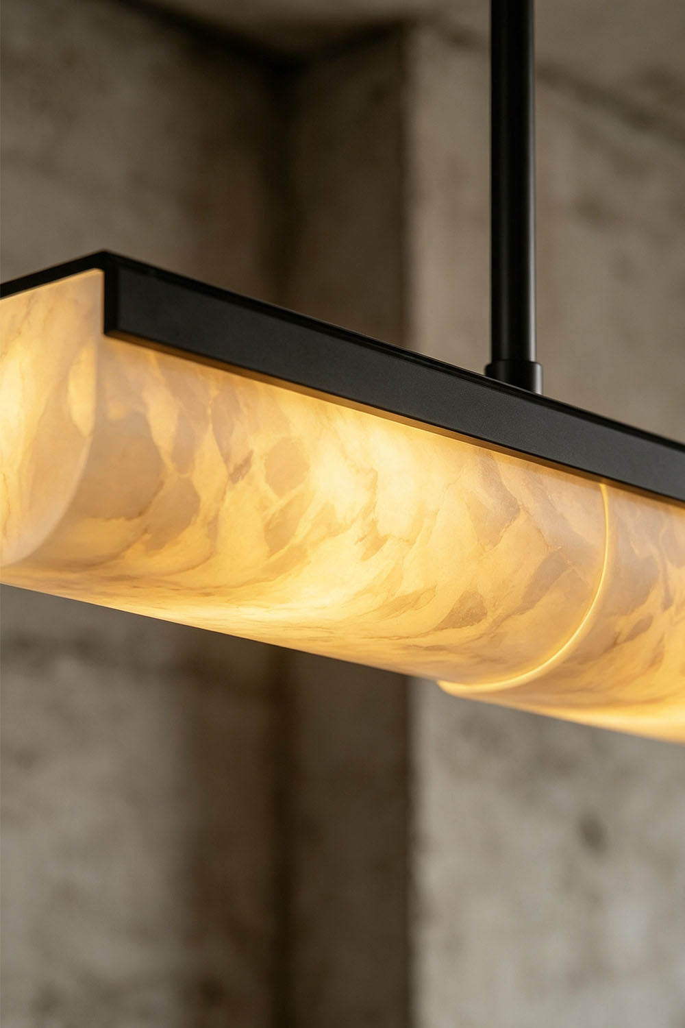 Imperial Strata Alabaster Linear Pendant Lamp