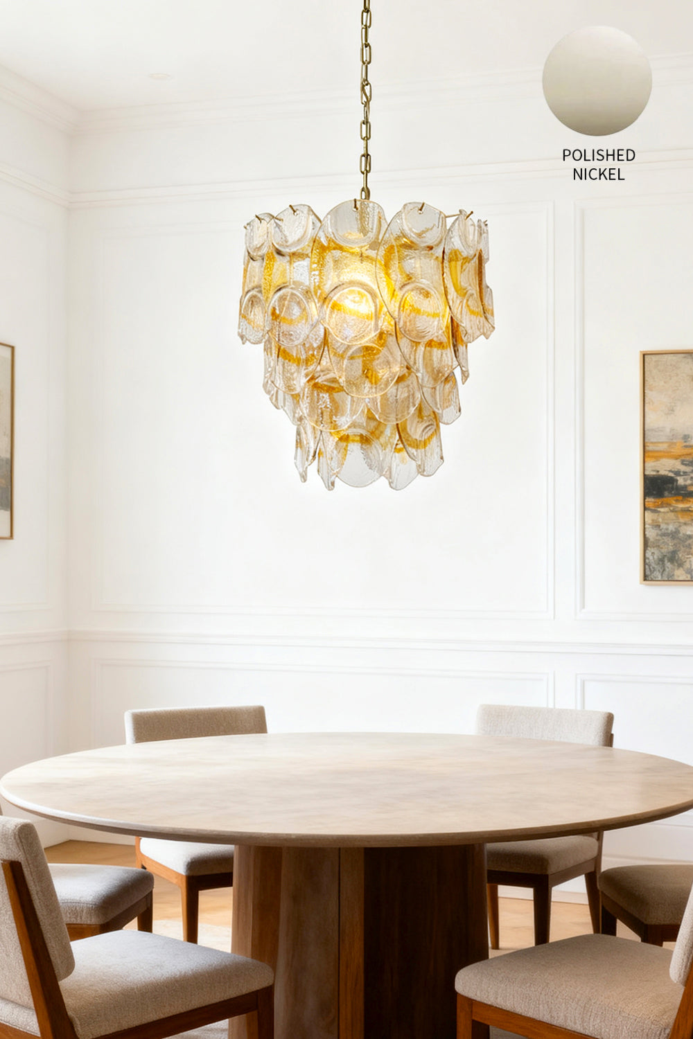 Italian Art Chandelier - view 15 | vexalamps