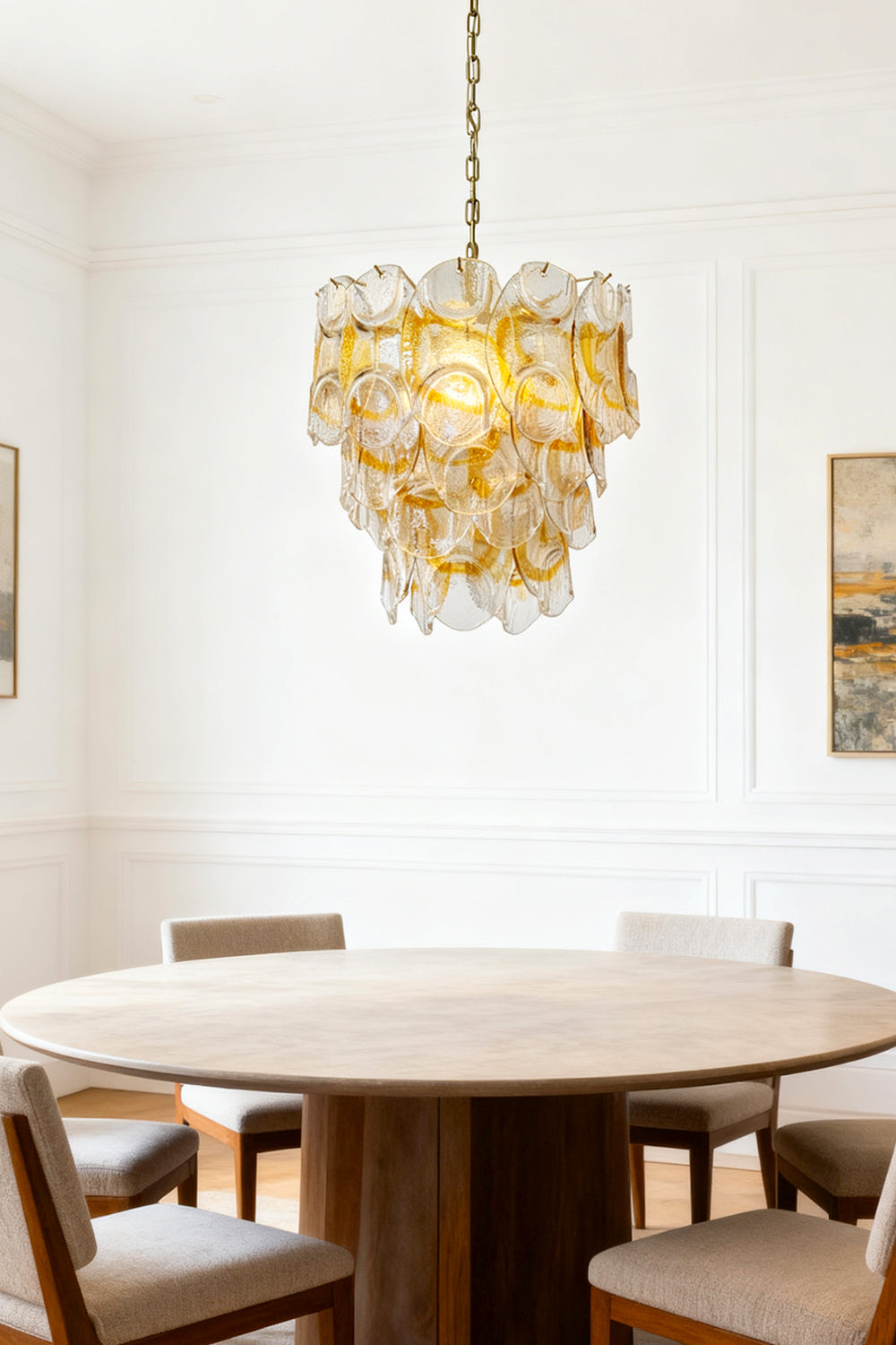 Italian Art Chandelier - view 2 | vexalamps