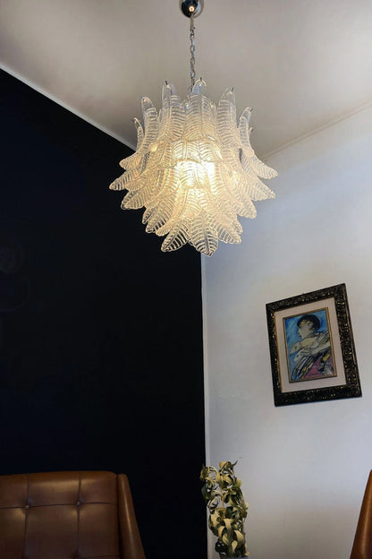 Italian Art Leaf Chandelier - view 6 | vexalamps