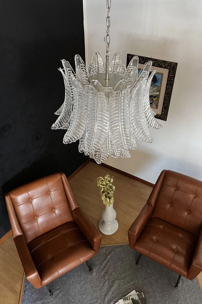 Italian Art Leaf Chandelier - view 19 | vexalamps