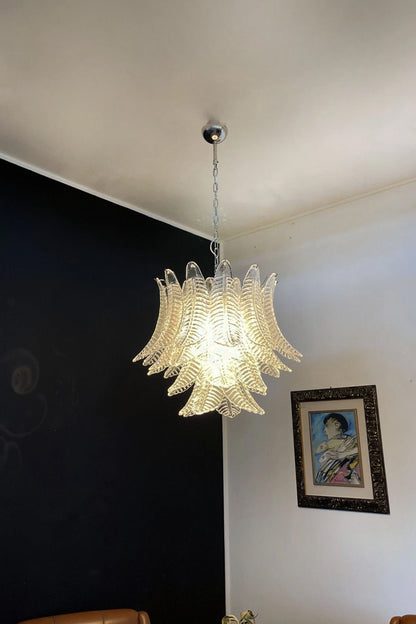 Italian Art Leaf Chandelier - view 7 | vexalamps