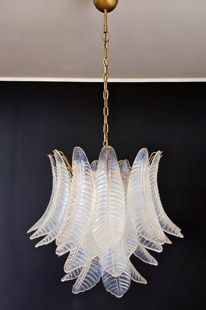 Italian Art Leaf Chandelier - view 23 | vexalamps