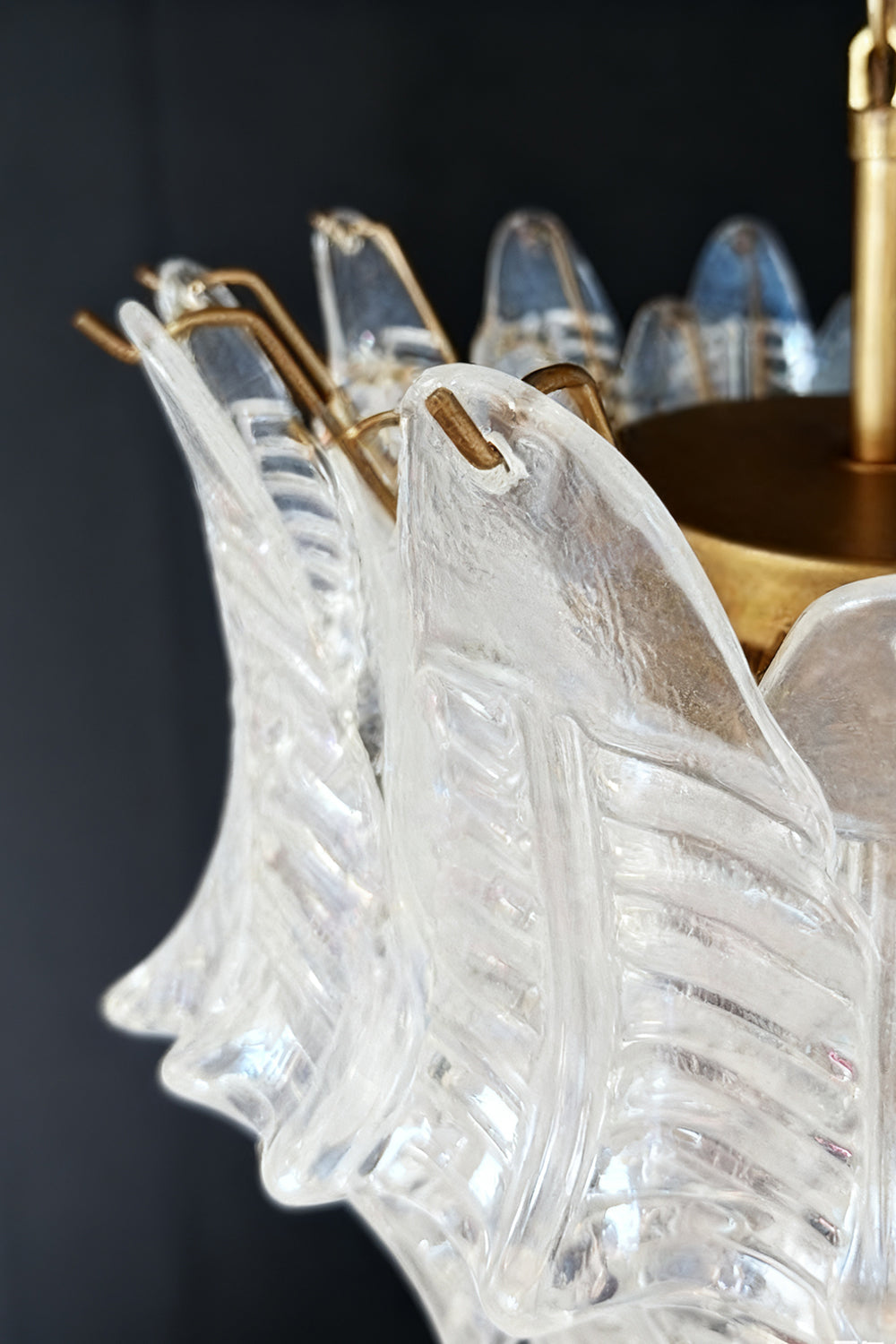 Italian Art Leaf Chandelier - view 24 | vexalamps