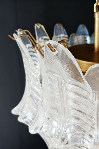 Italian Art Leaf Chandelier - view 24 | vexalamps