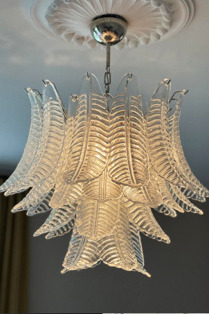 Italian Art Leaf Chandelier - view 13 | vexalamps