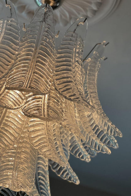 Italian Art Leaf Chandelier - view 14 | vexalamps