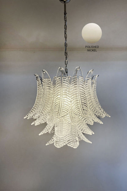 Italian Art Leaf Chandelier - view 27 | vexalamps