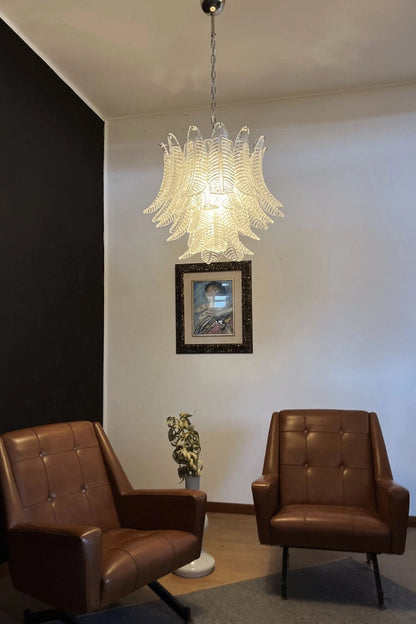 Italian Art Leaf Chandelier - view 4 | vexalamps
