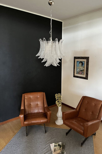 Italian Art Leaf Chandelier - view 16 | vexalamps