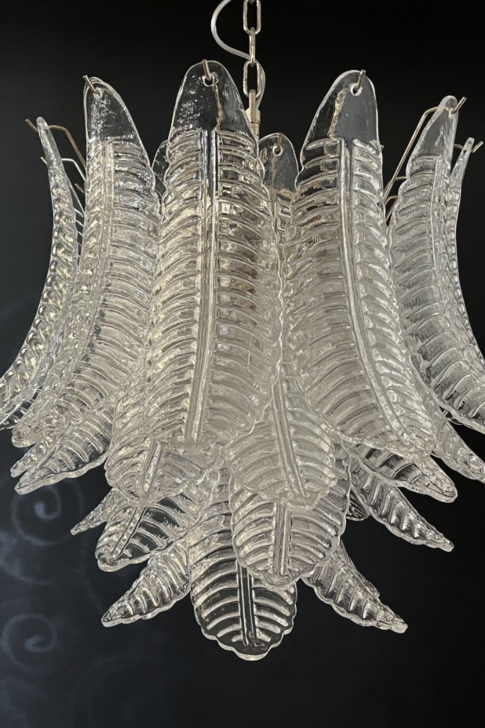 Italian Art Leaf Chandelier - view 21 | vexalamps