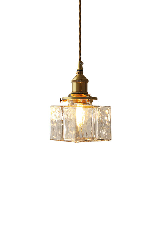 Jewel Square Glass Pendant Lamp | vexalamps