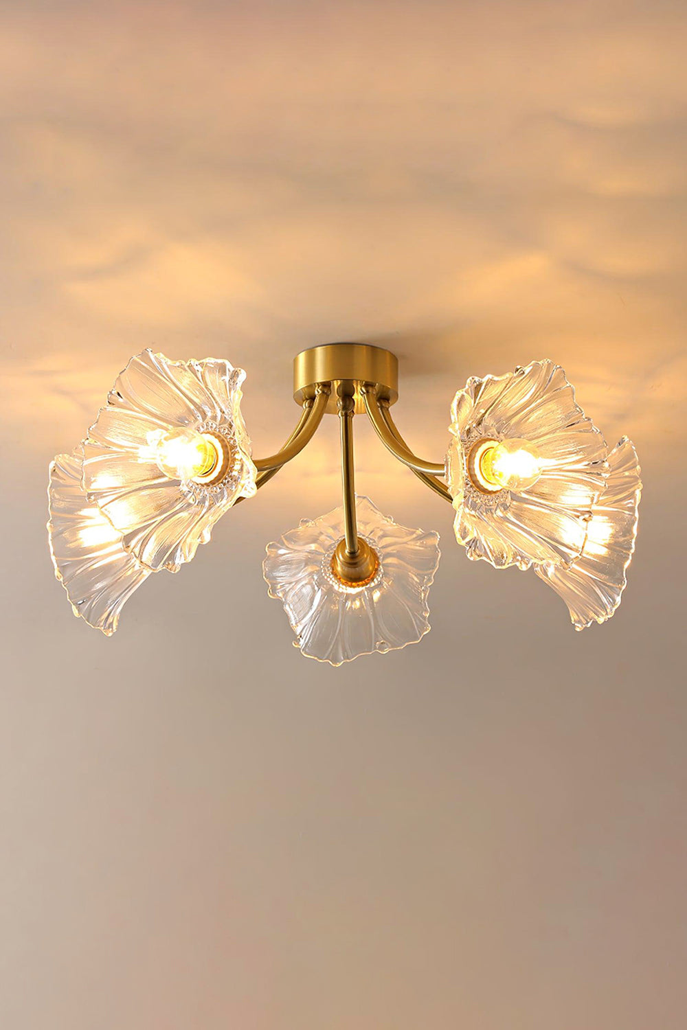 Kalin Blossom Petal Glass Ceiling Lamp - view 10 | vexalamps