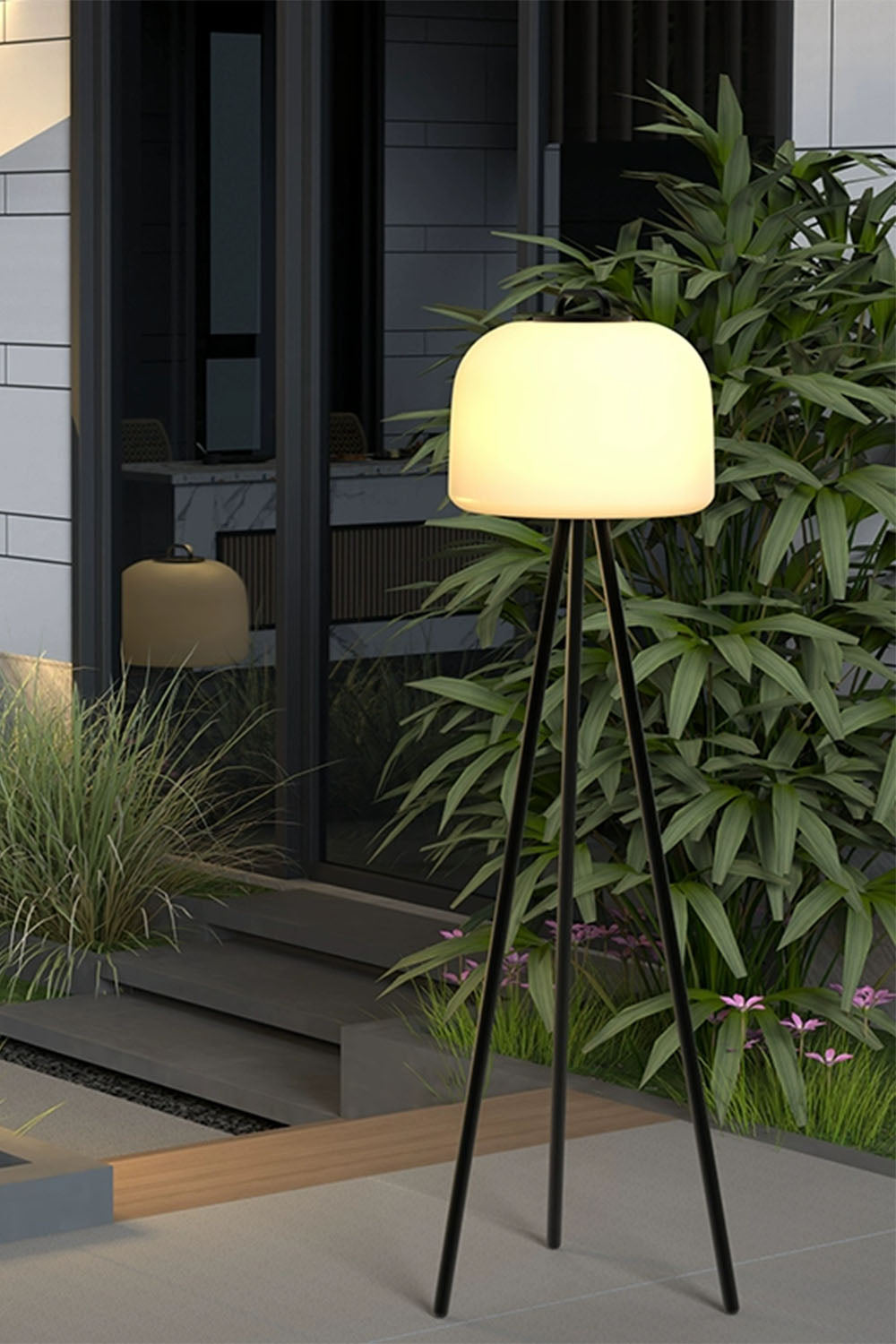 Kettle Tripod Rechargeable Floor Lamp - view 2 | vexalamps