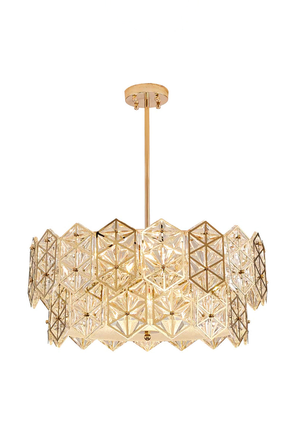 Kinkeldey Crystal Prism Chandelier - vexalamps