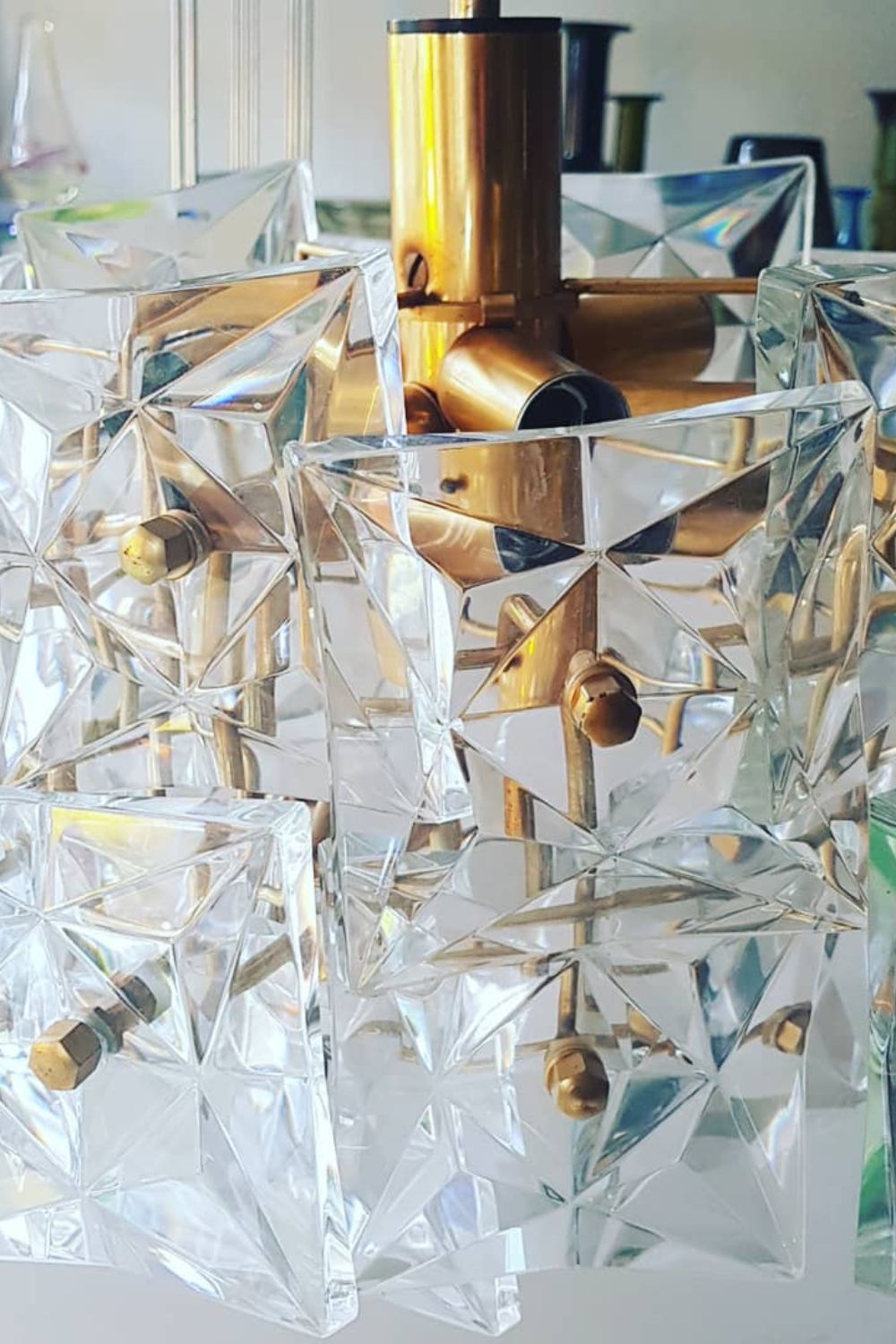 Kinkeldey Crystal Prism Chandelier - vexalamps