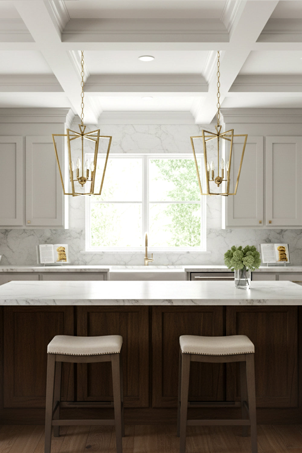 Lantern-shaped chandelier - view 8 | vexalamps