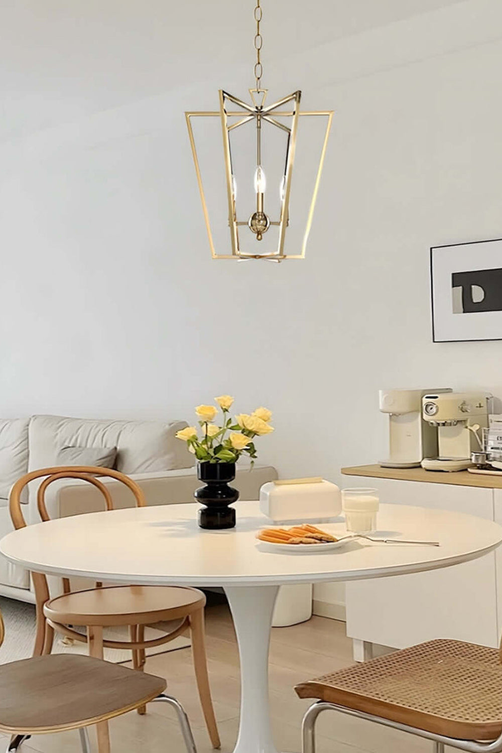 Lantern-shaped chandelier - view 3 | vexalamps