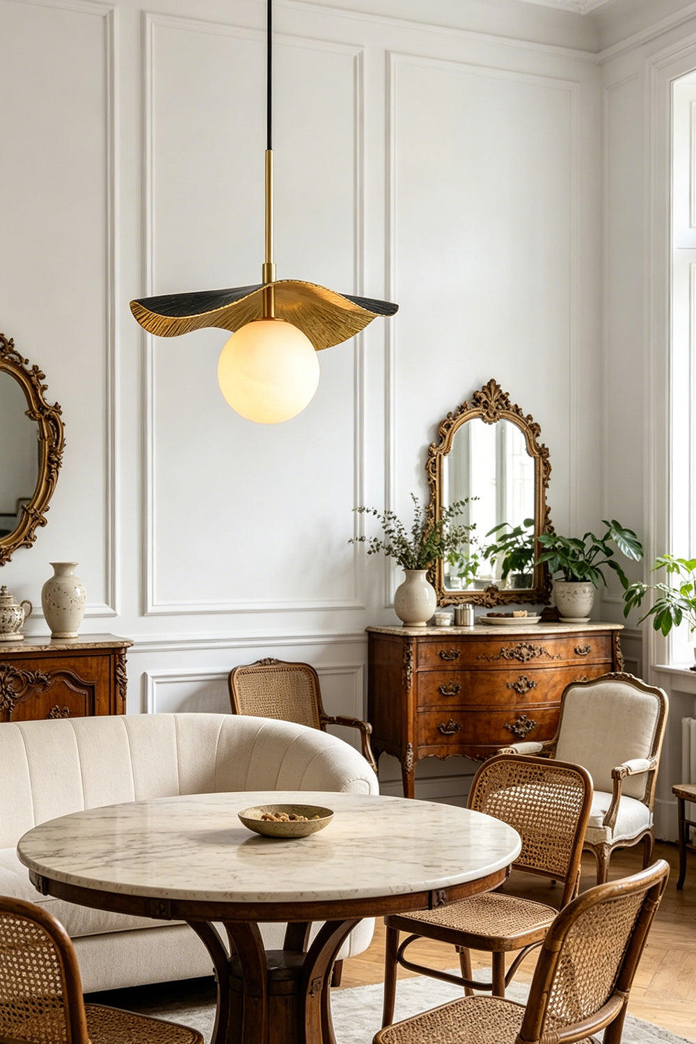 Leaf Alabaster Pendant Light for Living room | vexa lamps