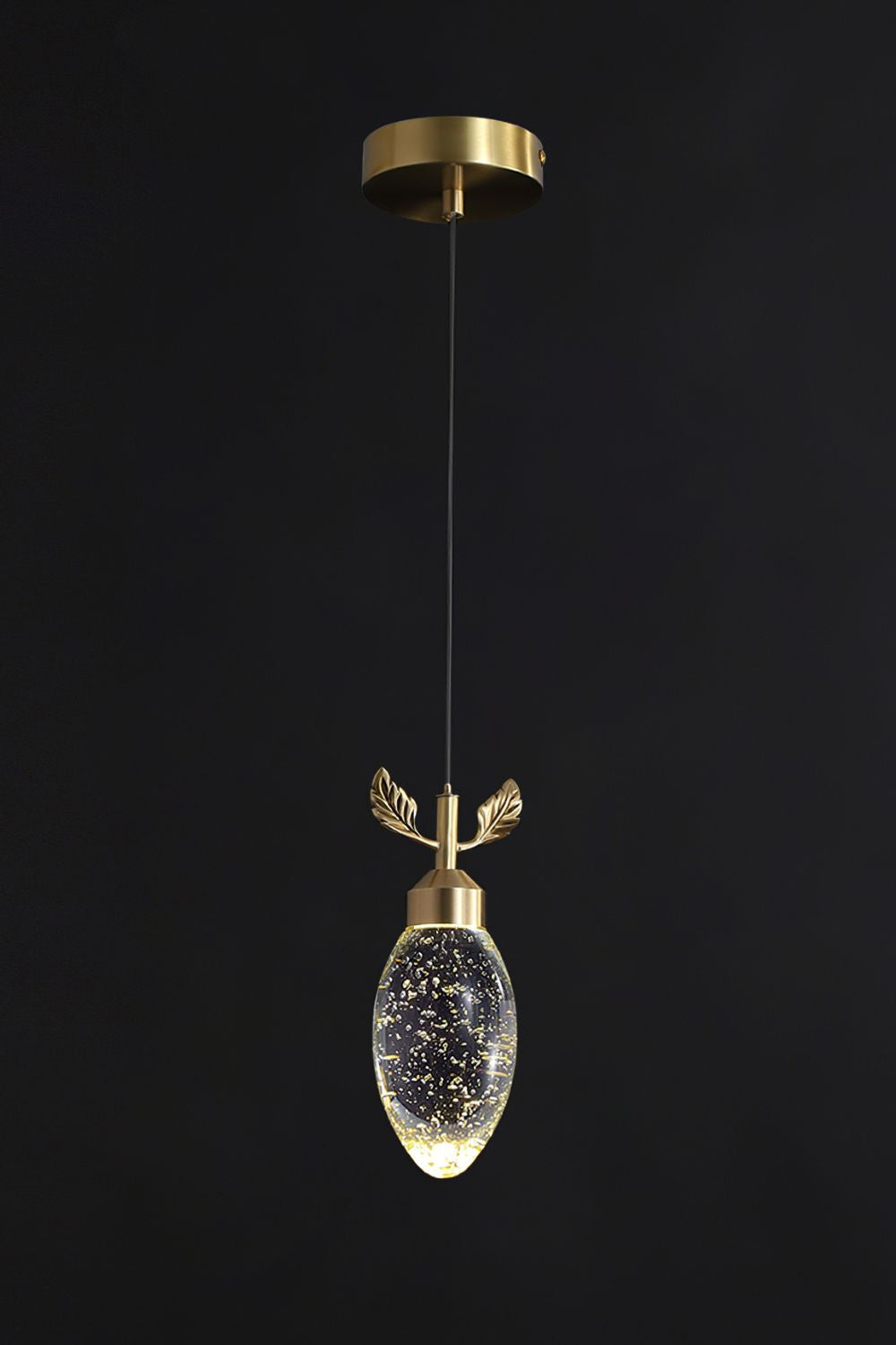 Leaves Water Drops Pendant Light - vexalamps
