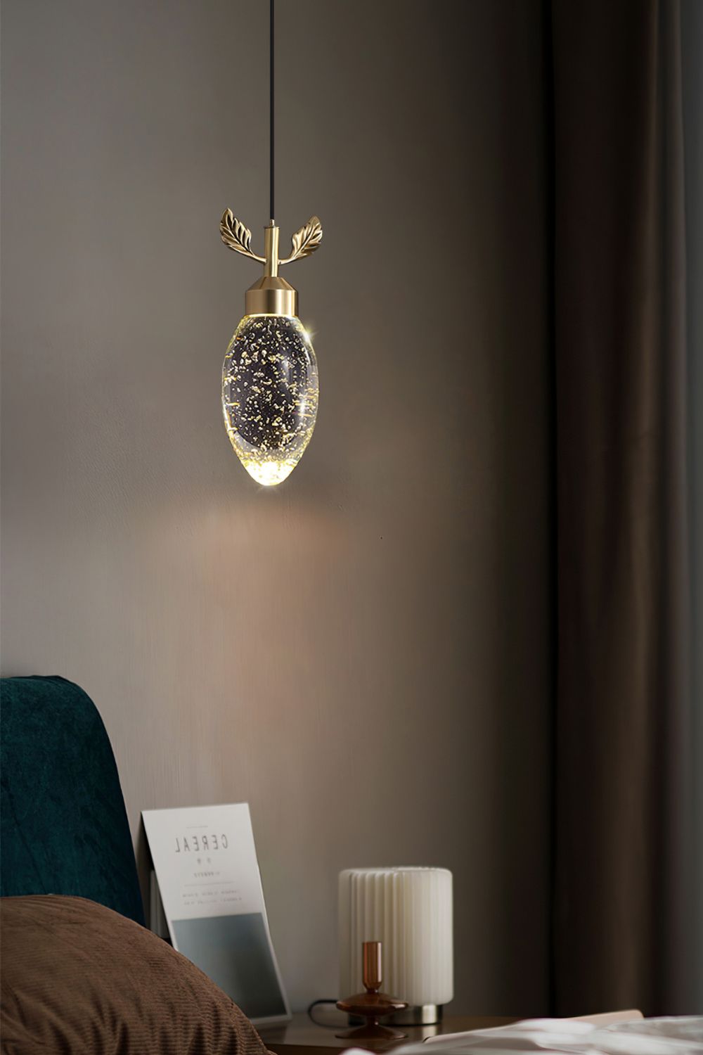 Leaves Water Drops Pendant Light - vexalamps