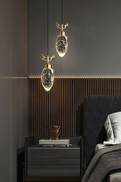 Leaves Water Drops Pendant Light - vexalamps