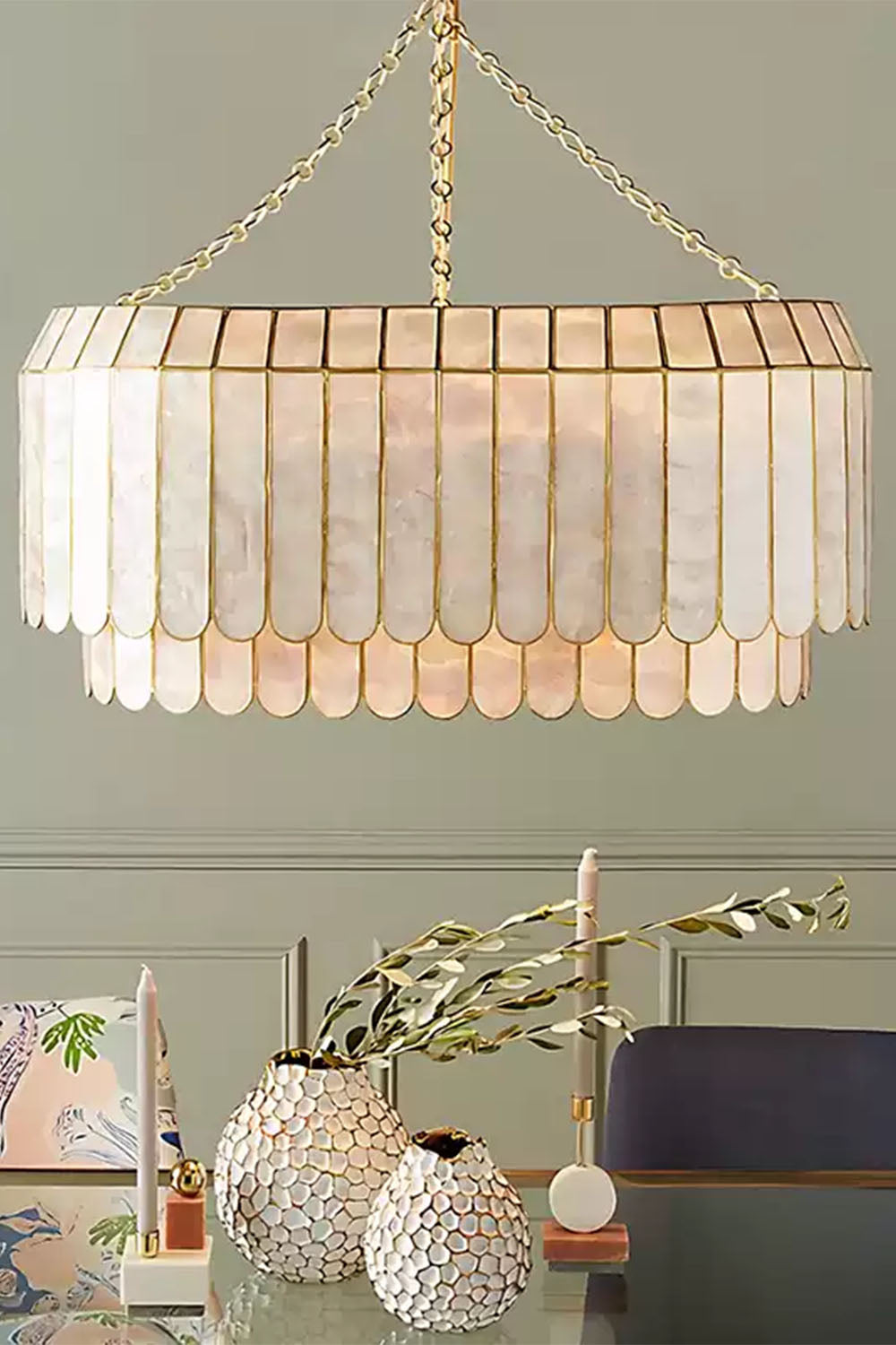 Light Luxury Shell Chandelier - view 7 | vexalamps