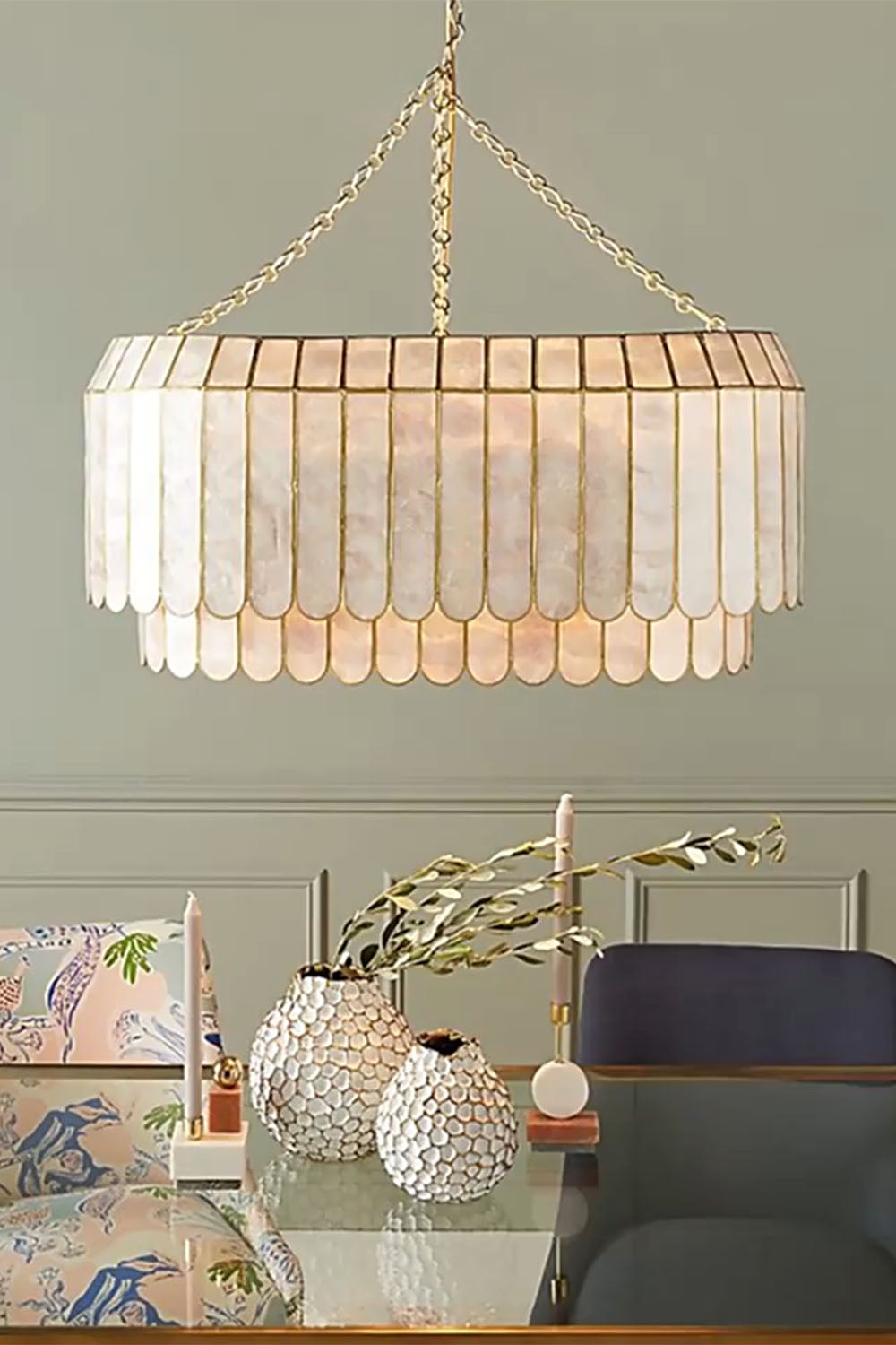 Light Luxury Shell Chandelier - view 8 | vexalamps