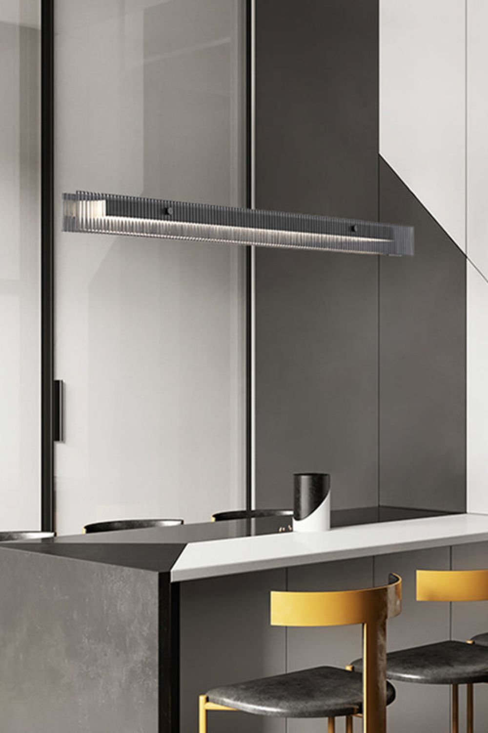 Linear Glass Pendant Light - vexalamps