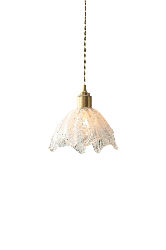 Lotus Crystal Brass Small Pendant Light | vexalamps