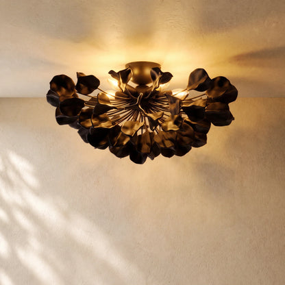Lunarian Flush Mount - Black / Ebony