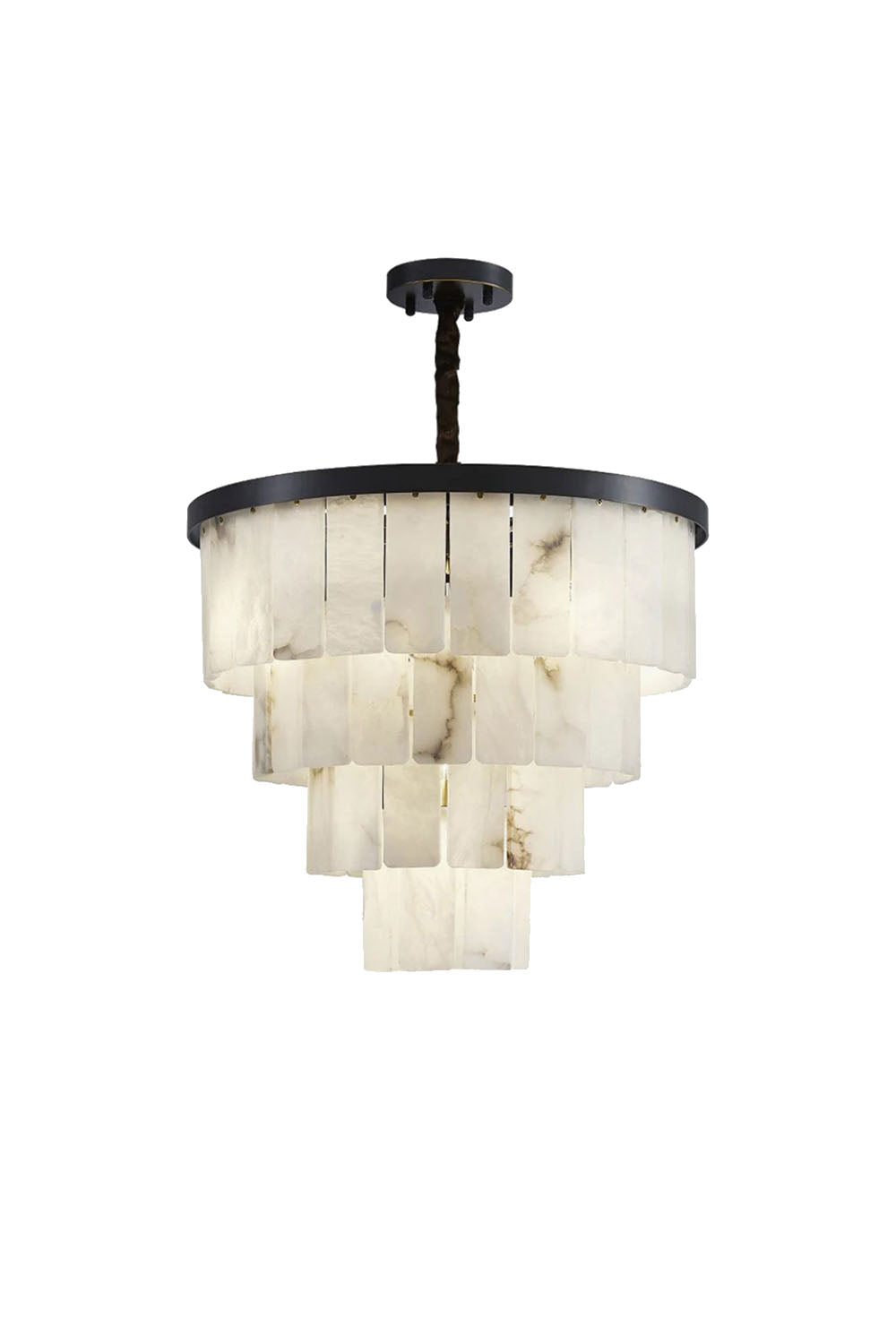 Luxurious Cascading Snow Plaster Chandelier | vexalamps