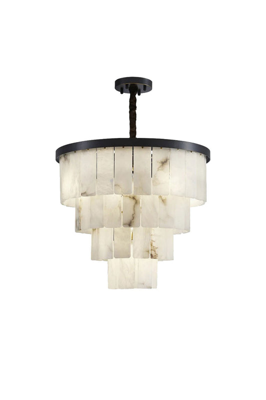 Luxurious Cascading Snow Plaster Chandelier | vexalamps