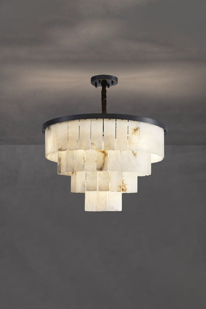 Luxurious Cascading Snow Plaster Chandelier - view 18 | vexalamps