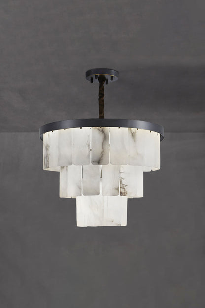 Luxurious Cascading Snow Plaster Chandelier - view 28 | vexalamps