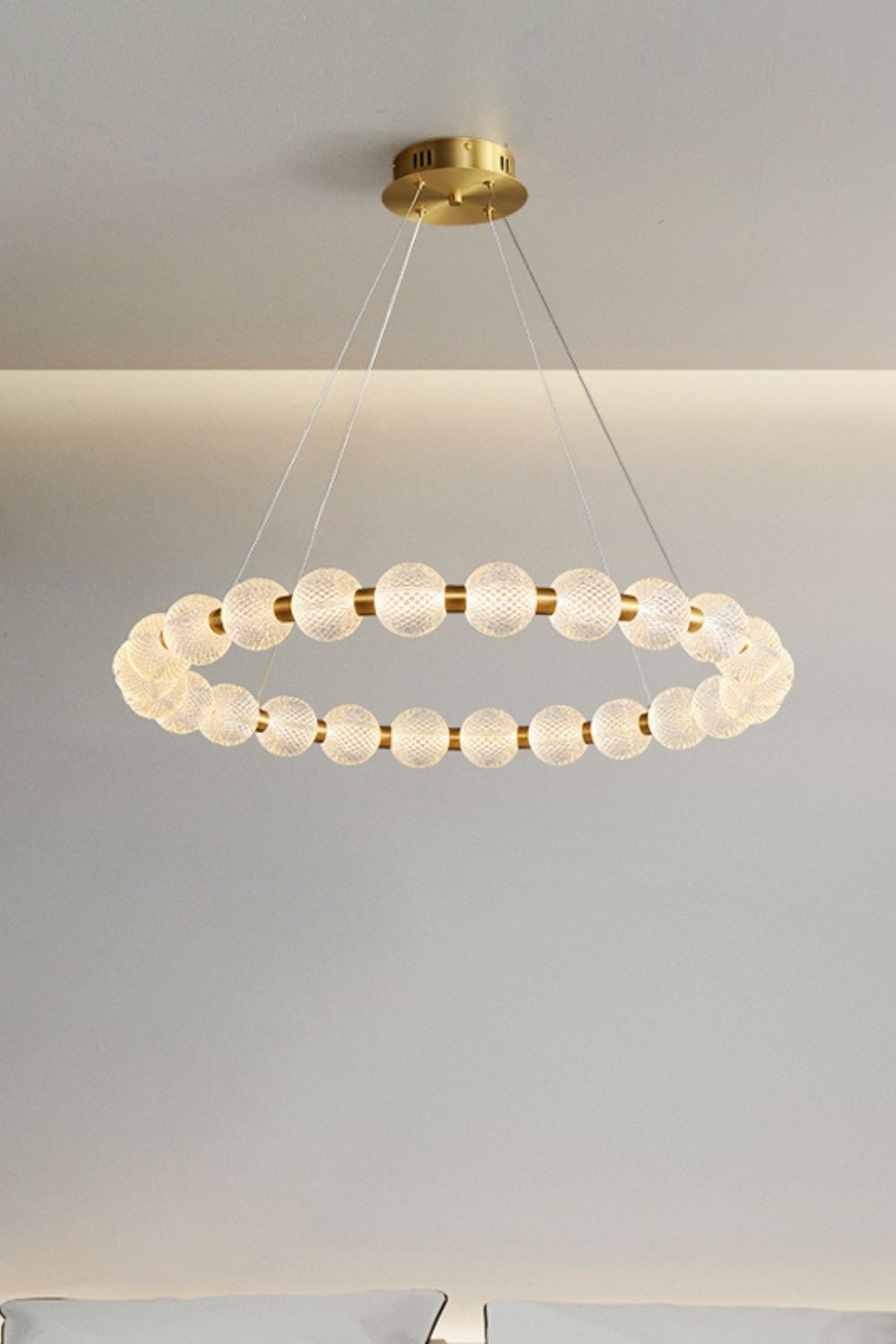 Luxury Pearl Ring Chandelier - vexalamps
