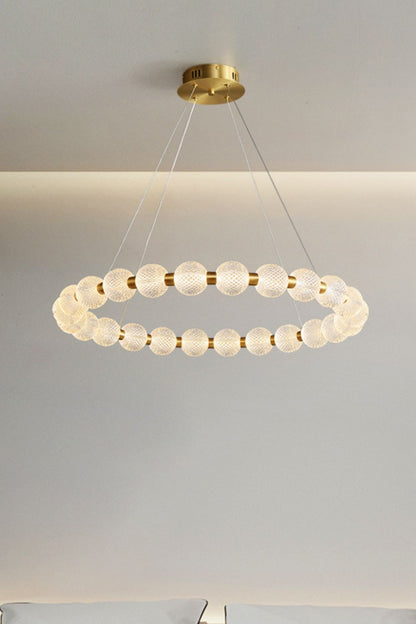 Luxury Pearl Ring Chandelier - vexalamps