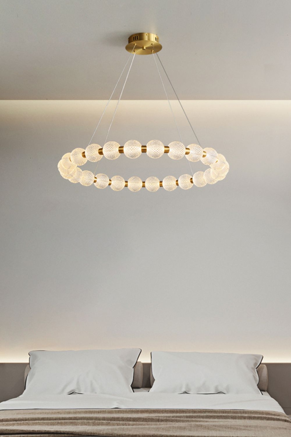 Luxury Pearl Ring Chandelier - vexalamps