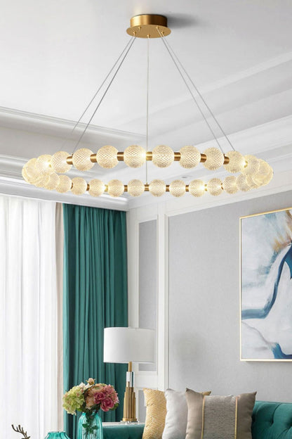Luxury Pearl Ring Chandelier - vexalamps