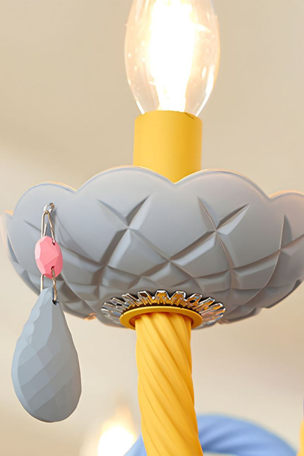 Macaron Children's Candle Chandelier - view 15 | vexalamps