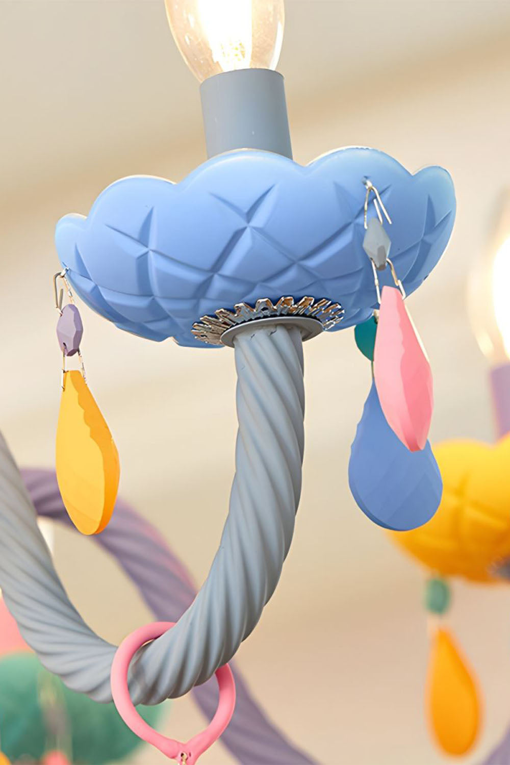 Macaron Children's Candle Chandelier - view 16 | vexalamps