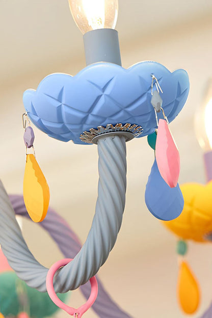 Macaron Children's Candle Chandelier - view 16 | vexalamps