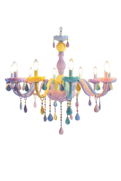 Macaron Children's Candle Chandelier - view 11 | vexalamps
