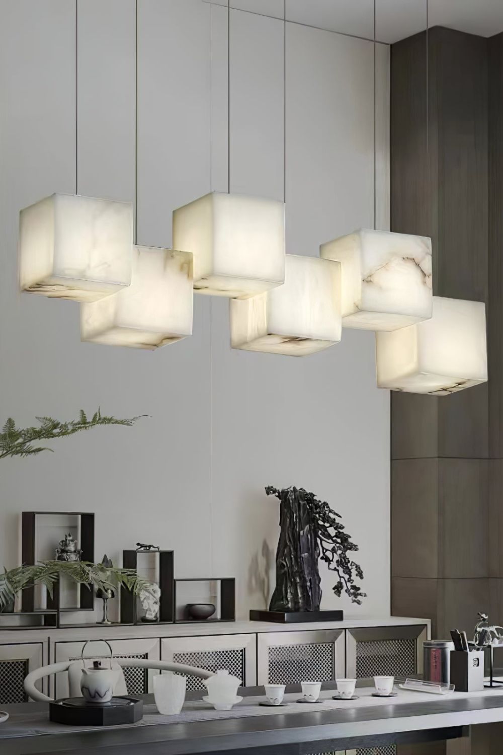 Marble Box Chandelier - vexalamps