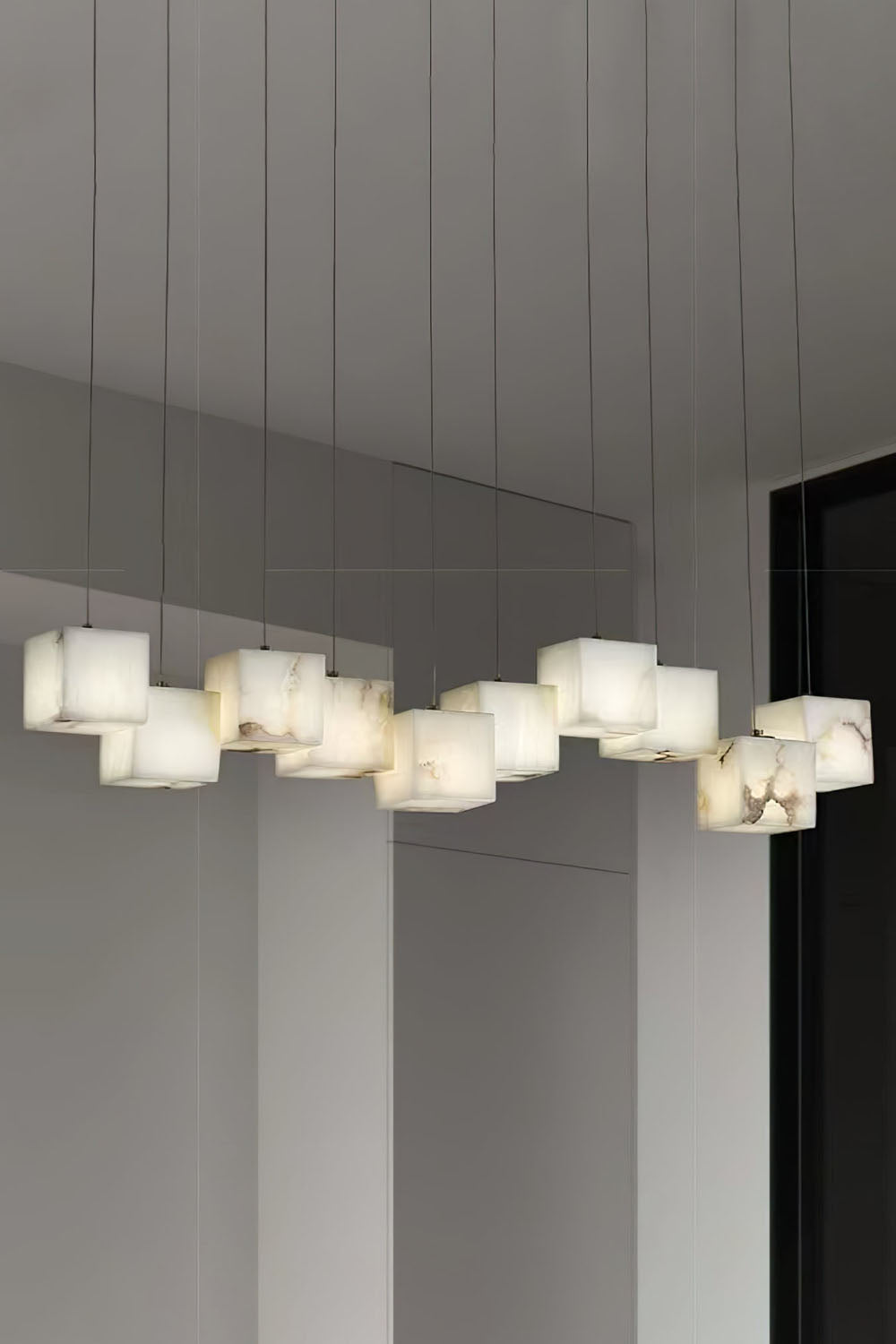 Marble Box Chandelier - vexalamps